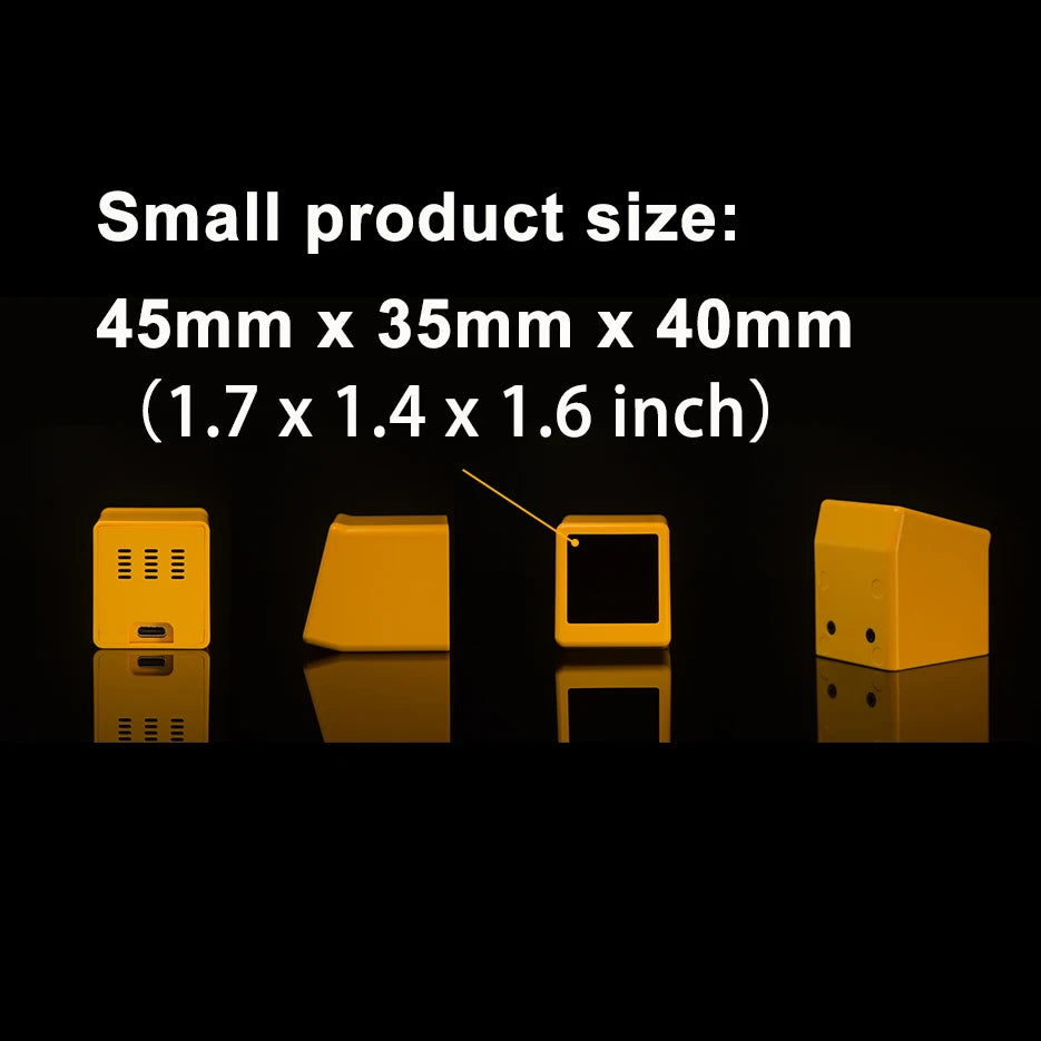 GeekMagic Ultra Portable Smart Wifi Weather Station Display Weather Temperature Humidity Time Alarm Clock Desktop Decoration