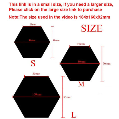 Hexagon Acrylic Mirror Wall Stickers – 6 or 12 Piece Set