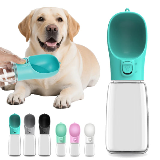 Portable Dog Water Bottle with Drinking Bowl – 300ml to 550ml