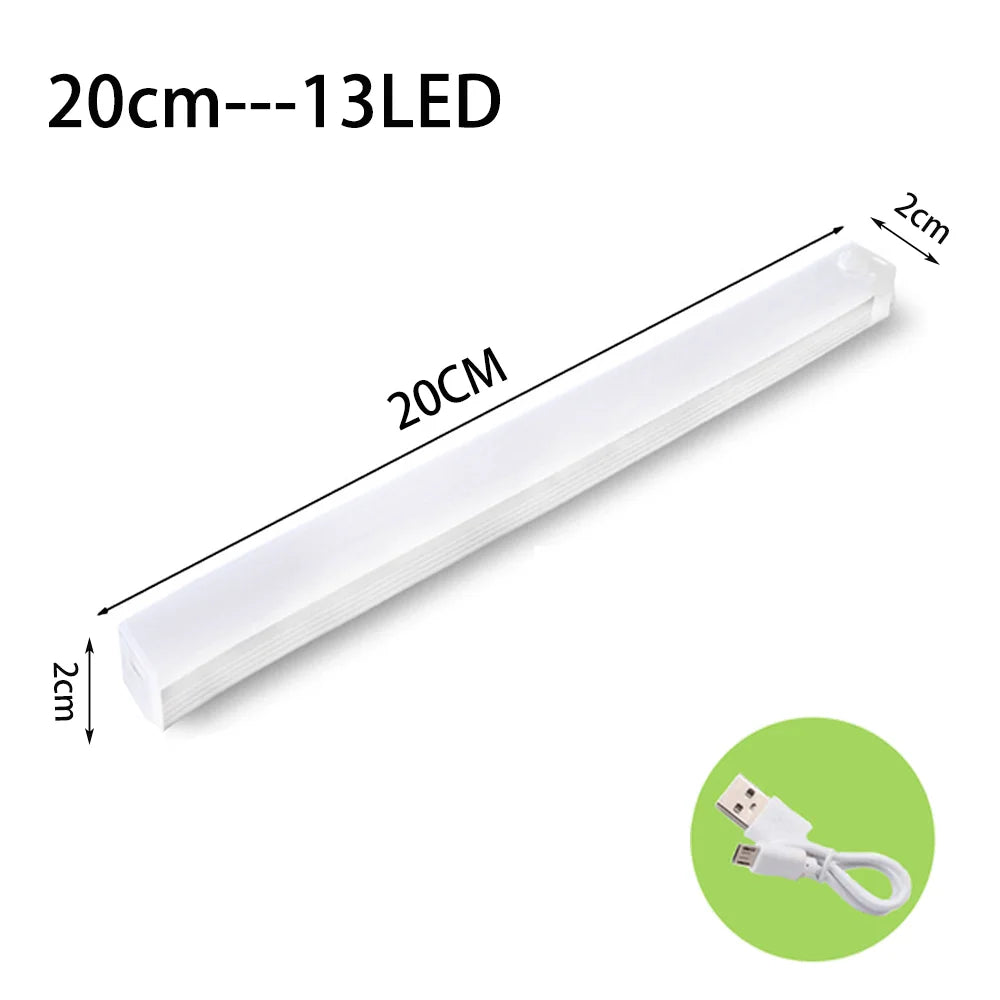 LED Motion Sensor Under-Cabinet Light — USB Rechargeable