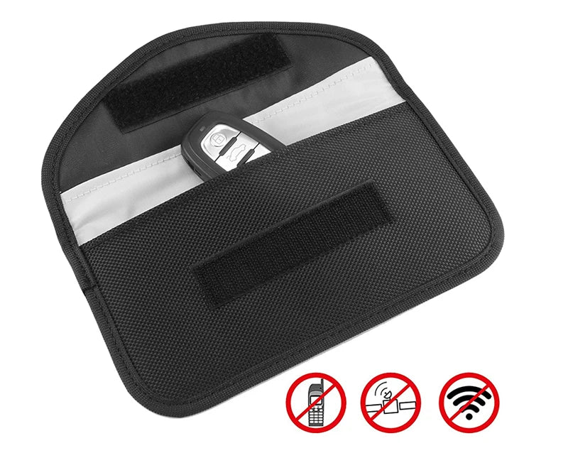Car Key Pouch Accessories Faraday Signal Blocking Bag Protec Cell Phone Cover Signal Blocker Case Cage For Keyless Key Radiation