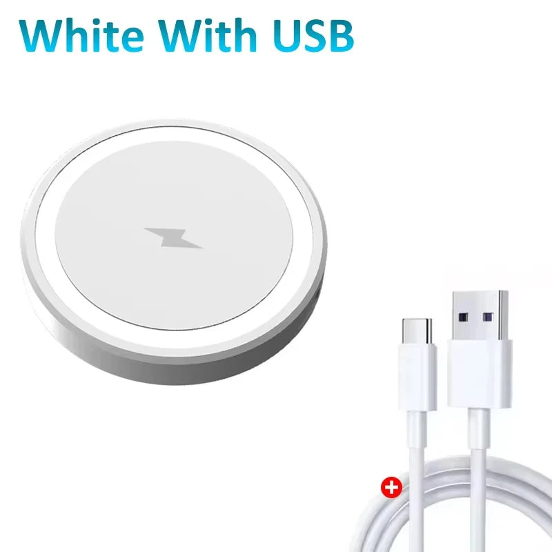15W Magnetic Wireless Charger Phone Pad For Magsafe iPhone 17 16 15 14 13 12 Pro Max Airpods 4 Pro Magnet Fast Charging Station