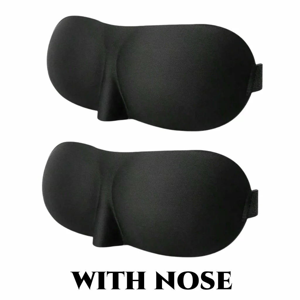 3D Contoured Sleep Eye Mask – Ultra-Soft Light Blocking Cover