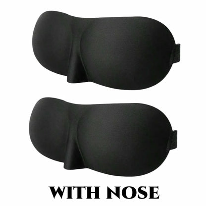 3D Contoured Sleep Eye Mask – Ultra-Soft Light Blocking Cover