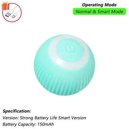 iLMH 1/2 PCS Cat Interactive Ball Toy Automatic Rolling Ball Faux Tail Rechargeable Smart Pet Electric Toy Pet Toy Imitate Mouse