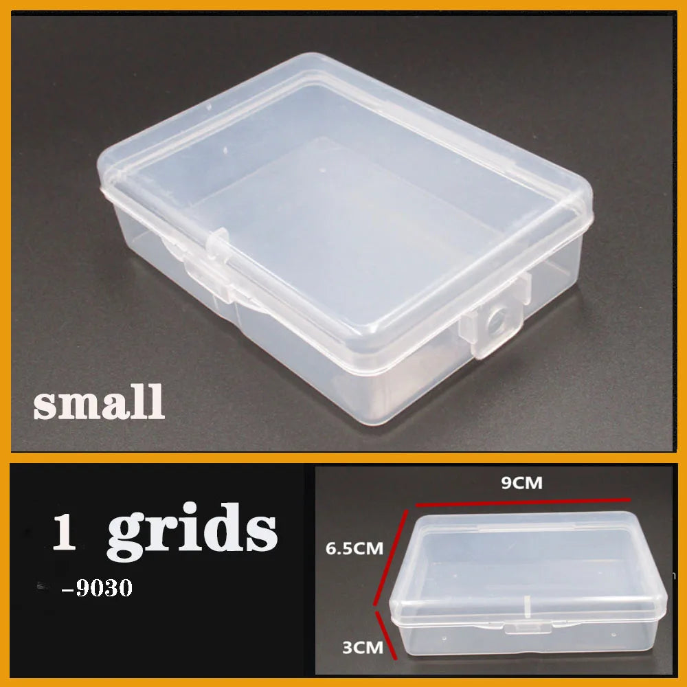 Transparent Plastic Screw Compartment Box – Jewelry, Earring & Tool Storage Organizer