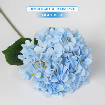 1/5/10pcs 58cm Beautiful Silk Artificial Flowers Hydrangea Bouquet for Home Party Wedding Living Room Decoration Accessories