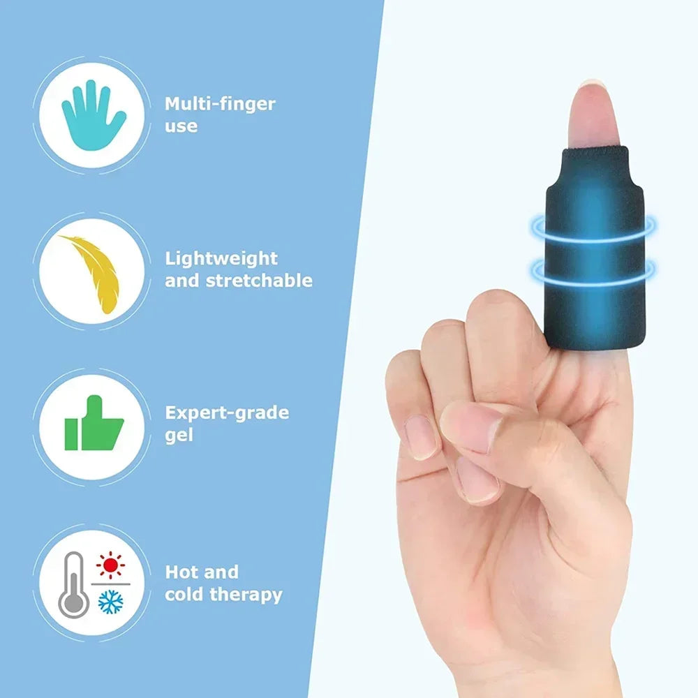 Finger Ice Sleeves 4PCS Finger & Toe Cold Gel Ice Packs Thumb Ice Packs Hot Cold Compression Sleeves For Arthritis Hand Care