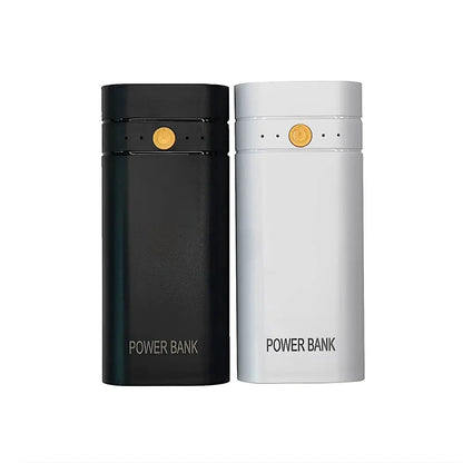 New 5V 2A 2x18650 Power Bank Box Kit Anti Reverse Connection TYPE-C Output Ports Plastic Shell Portable Battery Charger Case