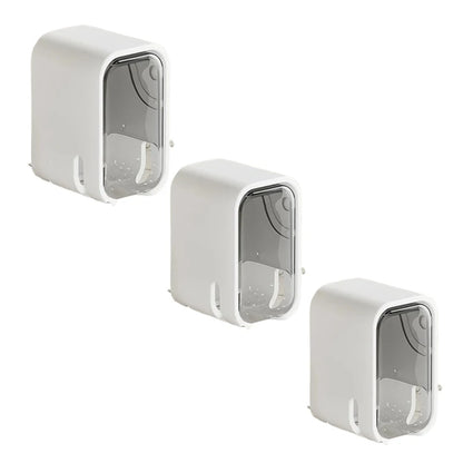 2/3/4PCS Toothbrush Holder Wall-mounted Punch-free Toothbrush Rack Dustproof Bathroom Electric Toothbrush Organizer
