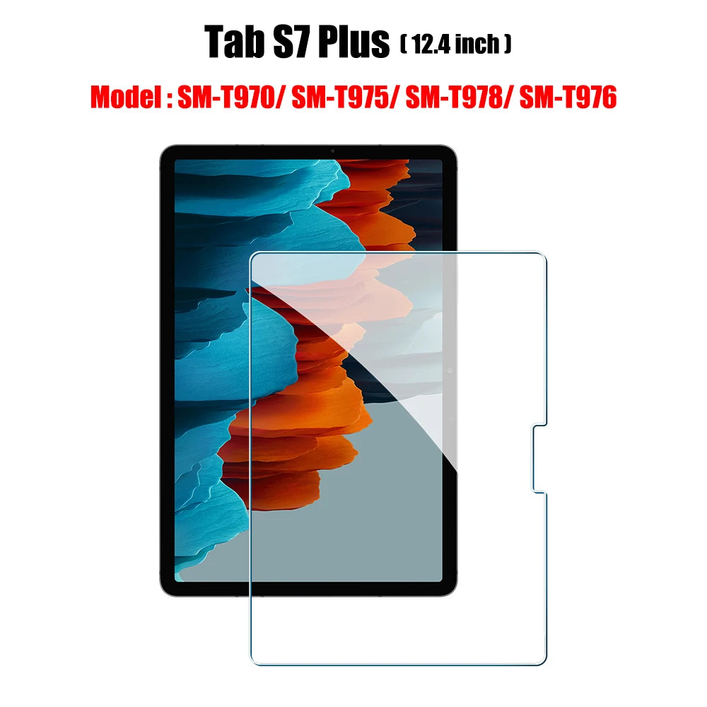 Tempered Glass Screen Protector For Samsung Galaxy Tab S6 Lite A9 Plus S8 S9 Plus Ultra S7 Fe S9 Fe 12.4 A8 S10 S11 Film
