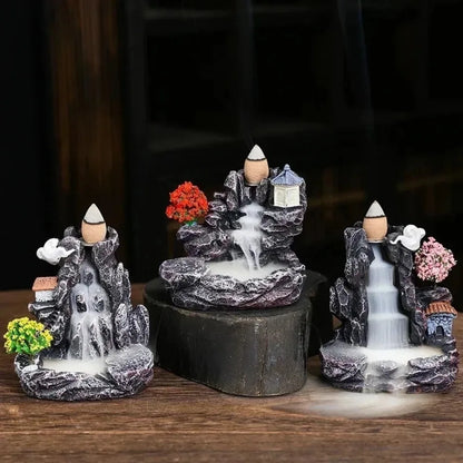 Recirculating aromatherapy container, droplet-shaped aromatherapy burner, home decoration, herbal therapy decoration item