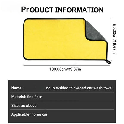 High-end Microfiber Towel Car Wash Towel Detailing Cleaning Cloth Car Wash Drying Towel Car Absorbent Cleaning Products