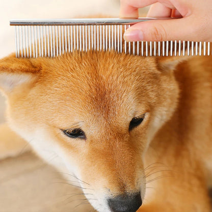 Stainless Steel Pet Dematting Comb – Dog & Cat Grooming Tool