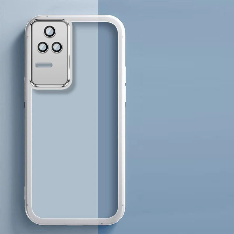 Xiaomi Poco F4 Plating Silicone Case – Shockproof Transparent Soft Back Cover
