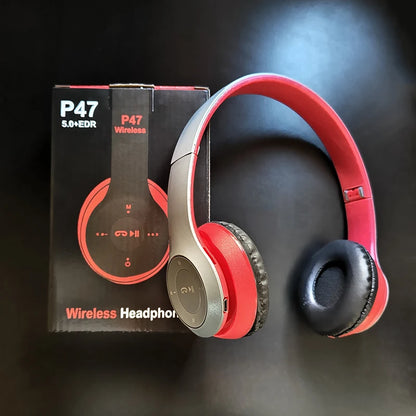 Handsfree Wireless Headphones Noise Canceling Headphone Earphone P47 headset Bluetooth Head Phone for iPhone Huawei Samsung S22