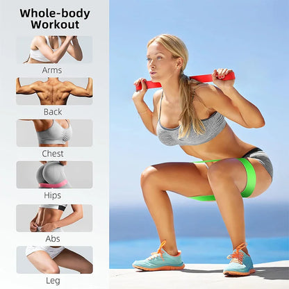 Latex Resistance Bands Set for Fitness and Yoga