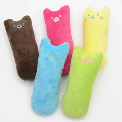 2026 New Teeth Grinding Catnip Toys Funny Interactive Plush Cat Toy Claws Thumb Bite Cat Mint Pet Kitten Chewing Toy For Cats