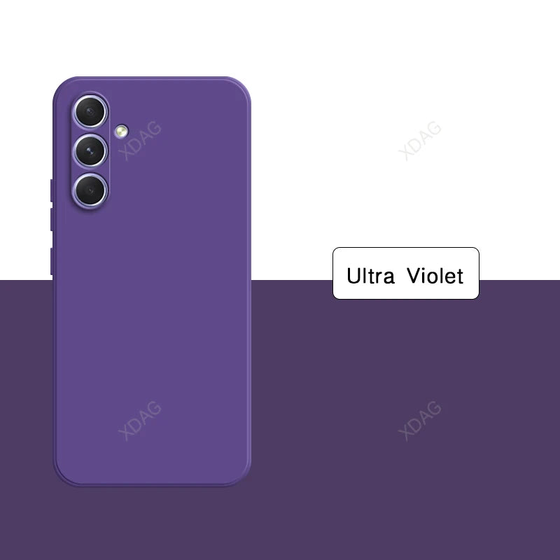 Original Solid Color Back Cover for Samsung Galaxy A54 A34 A24 A14 A04 A04S A73 A53 A33 A23 A13 4G 5G Liquid Silicone Phone Case