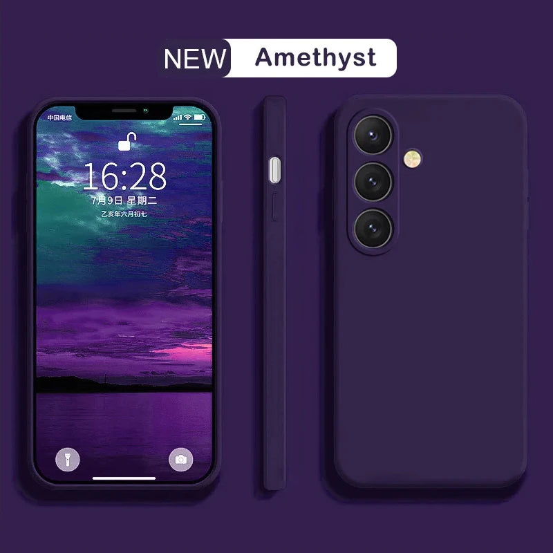 Phone Case Galaxy S25 S24 S23 Ultra Case Soft Liquid Silicone Samsung Galaxy S25 S24 S23 S22 Ultra Plus S23Ultra S24Ultra Cases