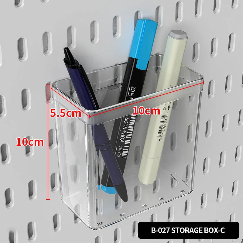 Neat Plastic Pegboard  Desk Organizer with Multiple Accessories for Home Office, Craft Room and Garage Display