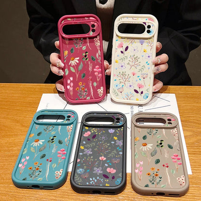 Flowers Printing Case For Google Pixel 10 8 7 Pro 10 9 Pro XL 9A 8A 7A Shockproof Soft TPU Silicone Phone Cover For Pixel 8 Pro