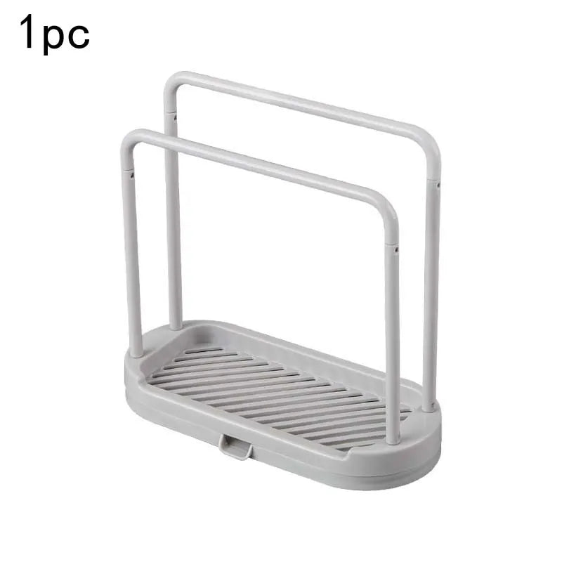 Kitchen Rag Drain Stand Kitchen Accessories Sink Drainage Shelf Sink Drain Storage Basket for Sponge Rag Wire Ball 1/2/3PCS