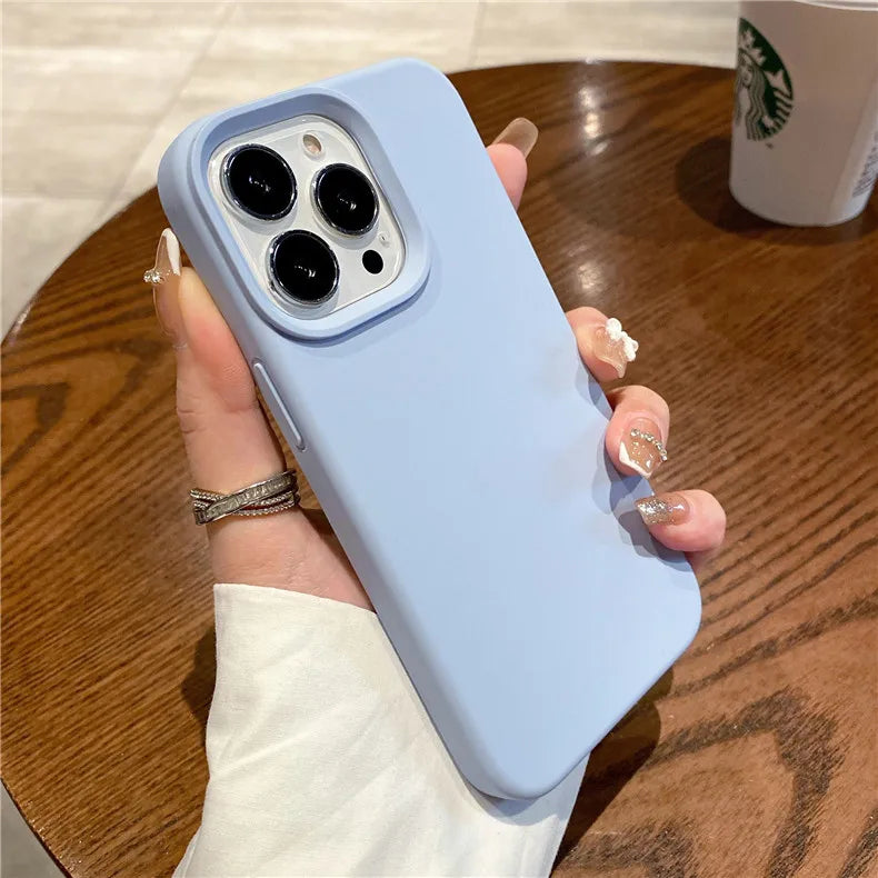 Liquid Silicone Case For Apple iPhone 15 16 14 13 12 11 17 Pro Max 17 Air 16 Plus Phone Original Official Style Protective Cover