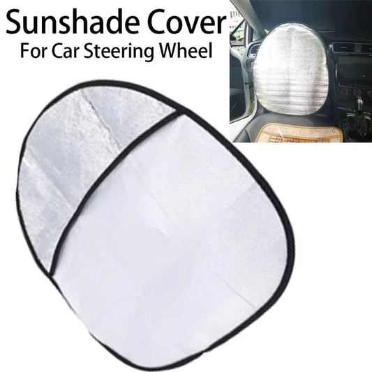 Double Heat Insulation Sunshade Cover Protection Foldable Anti-uv Sunscreen Car Interior Supplies for All Car Steering Wheel