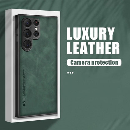 Sheepskin Magnetic Case For Samsung S26 S25 S24 Ultra S22 Plus S21 FE Cases For Samsung S23 Ultra Note 20 10 Leather Phone Cover