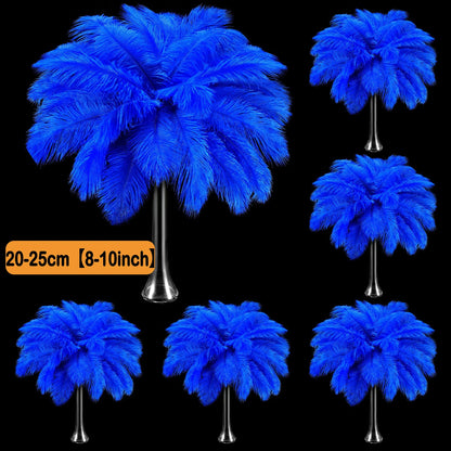 100-300PCS White Ostrich Feathers Bulk Natural Ostrich Feathers for Wedding Party Decorations Table Decorations DIY Crafts