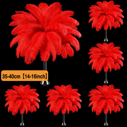 100-300PCS White Ostrich Feathers Bulk Natural Ostrich Feathers for Wedding Party Decorations Table Decorations DIY Crafts