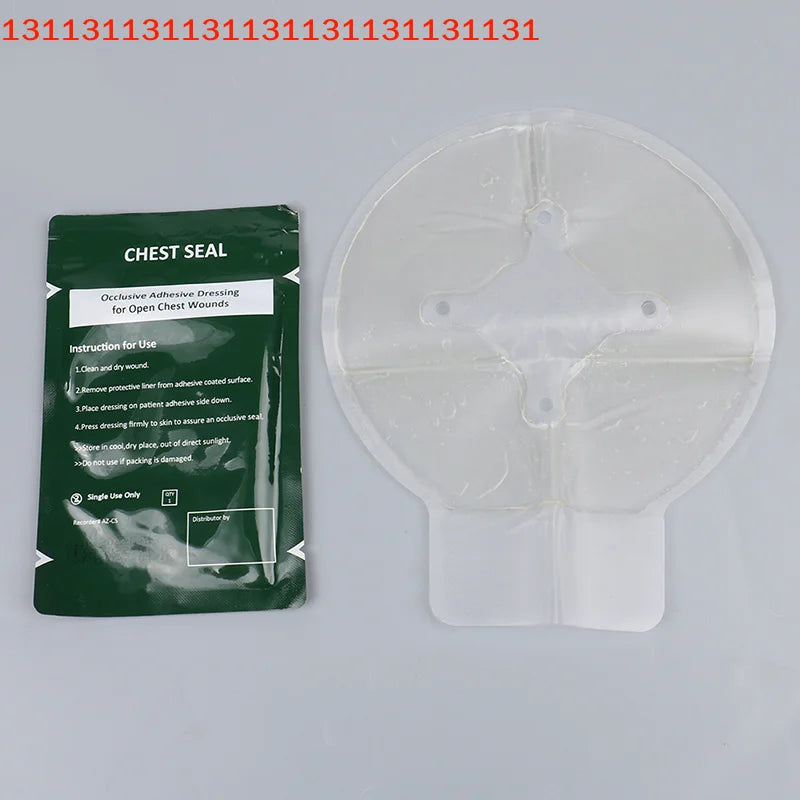 1PCS Safety Survival Emergency Trauma Sticker Chest Seal Vented First Aid Patch Outdoor Tool