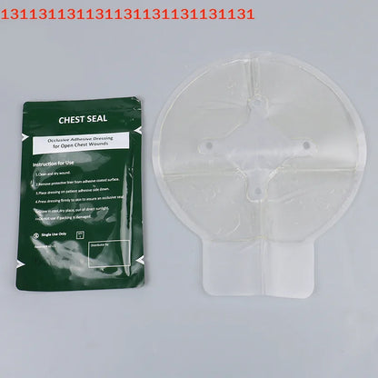 1PCS Safety Survival Emergency Trauma Sticker Chest Seal Vented First Aid Patch Outdoor Tool