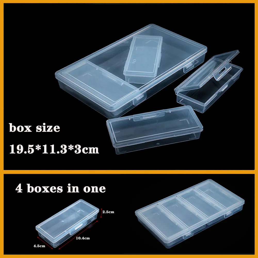 Transparent Plastic Screw Compartment Box – Jewelry, Earring & Tool Storage Organizer