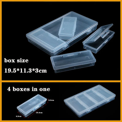 Transparent Plastic Screw Compartment Box – Jewelry, Earring & Tool Storage Organizer