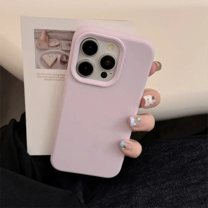 Silicone Solid Color iPhone Case – Dopamine Style