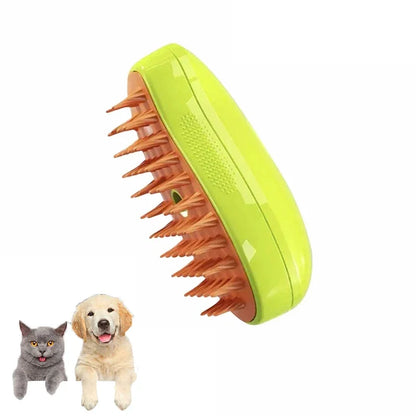 3-in-1 Electric Steam Brush for Cats and Dogs