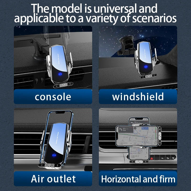 Car Wireless Charger Magnetic Fast Charging Station Air Vent Stand Car Phone Holder Mount For iPhone 16 15 14 13 12 Pro Samsung
