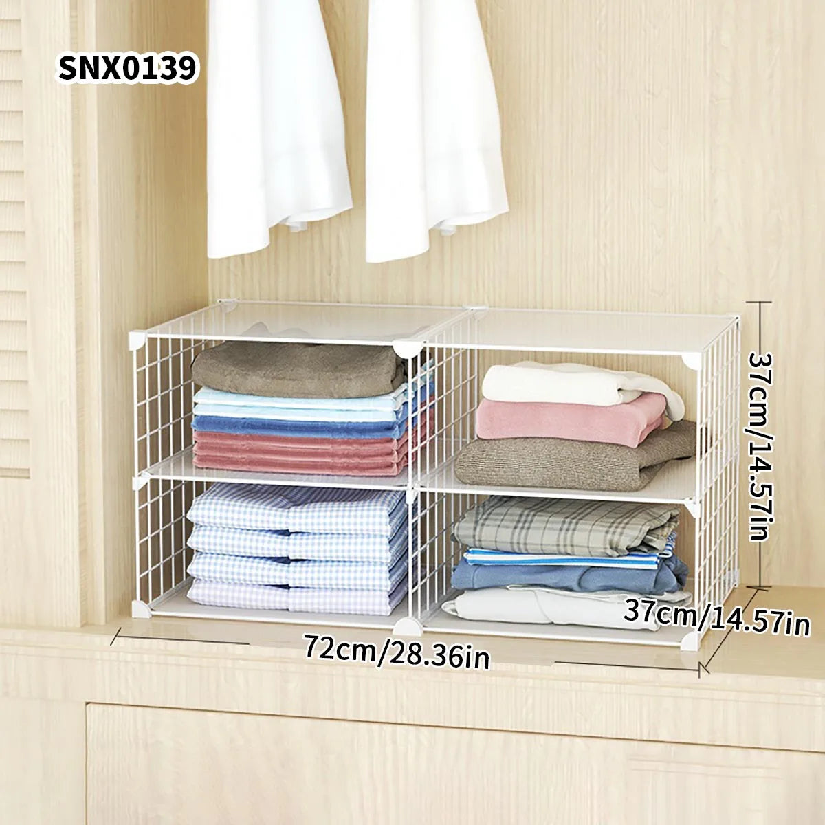 Clothing Layered Storage Wardrobe Partition Rack Hanging Closet Cross Partition Vertical Student Dormitory Cabinet Layered Rack