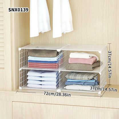 Clothing Layered Storage Wardrobe Partition Rack Hanging Closet Cross Partition Vertical Student Dormitory Cabinet Layered Rack