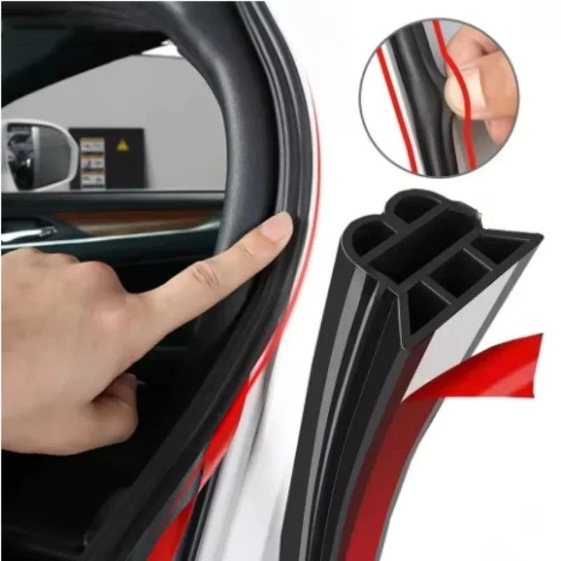 3-Layer Seal Strip Car Door Seal Strips Sound Insulation Weatherstrip Accessories Auto Rubber Strips