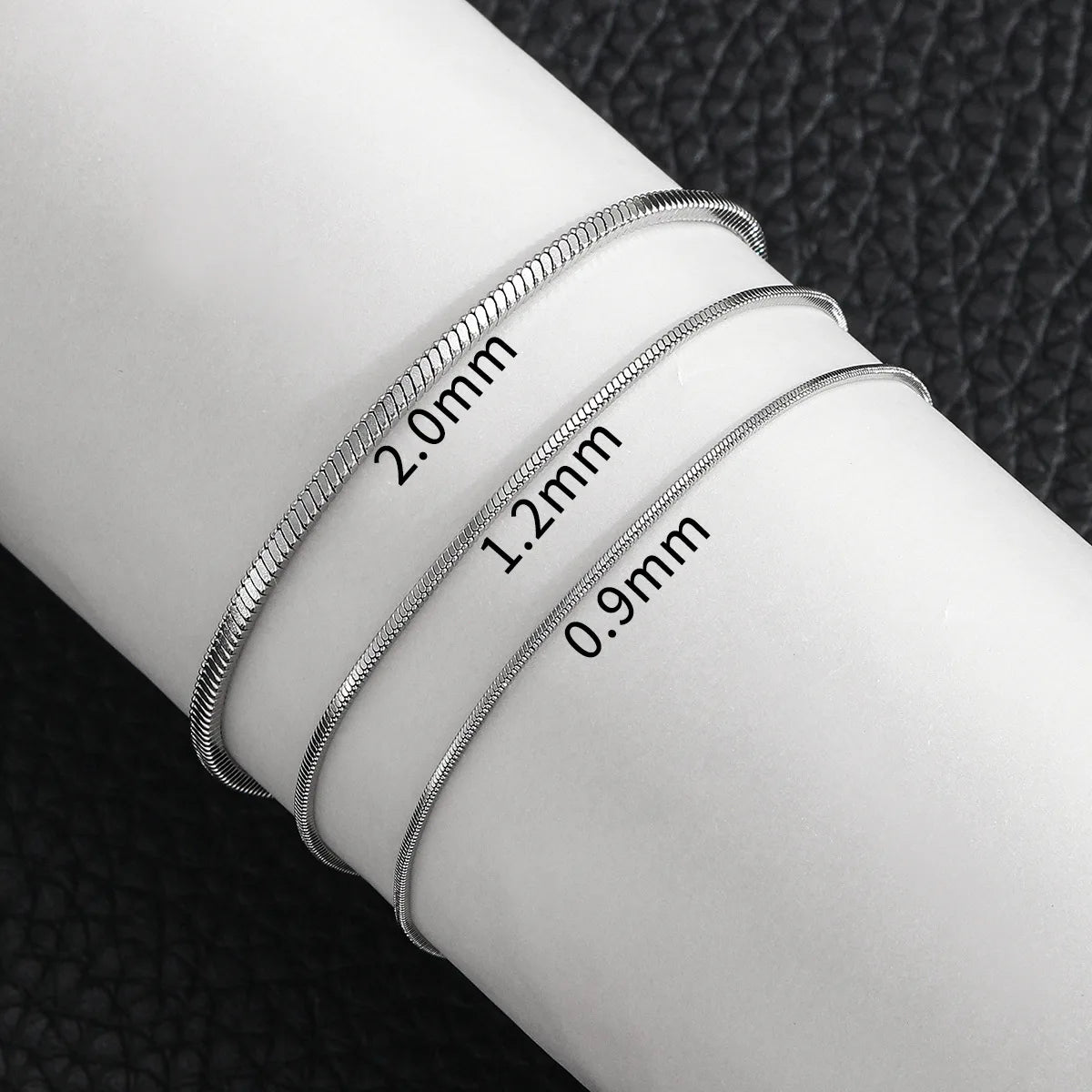 Simple MEN Stainless Steel Square Snake Bone Chain Bracelet – Minimalist Hip-Hop Unisex Jewelry