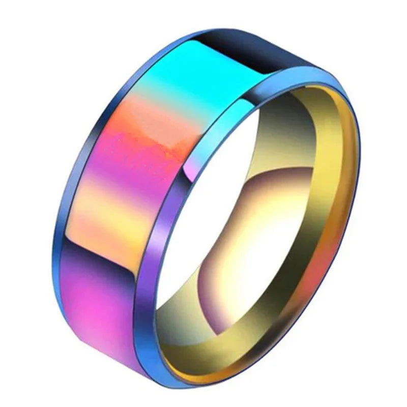 Stainless Steel Tungsten Ring – Unisex 8mm Brushed Wedding Band for Men & Women (6 Colors)