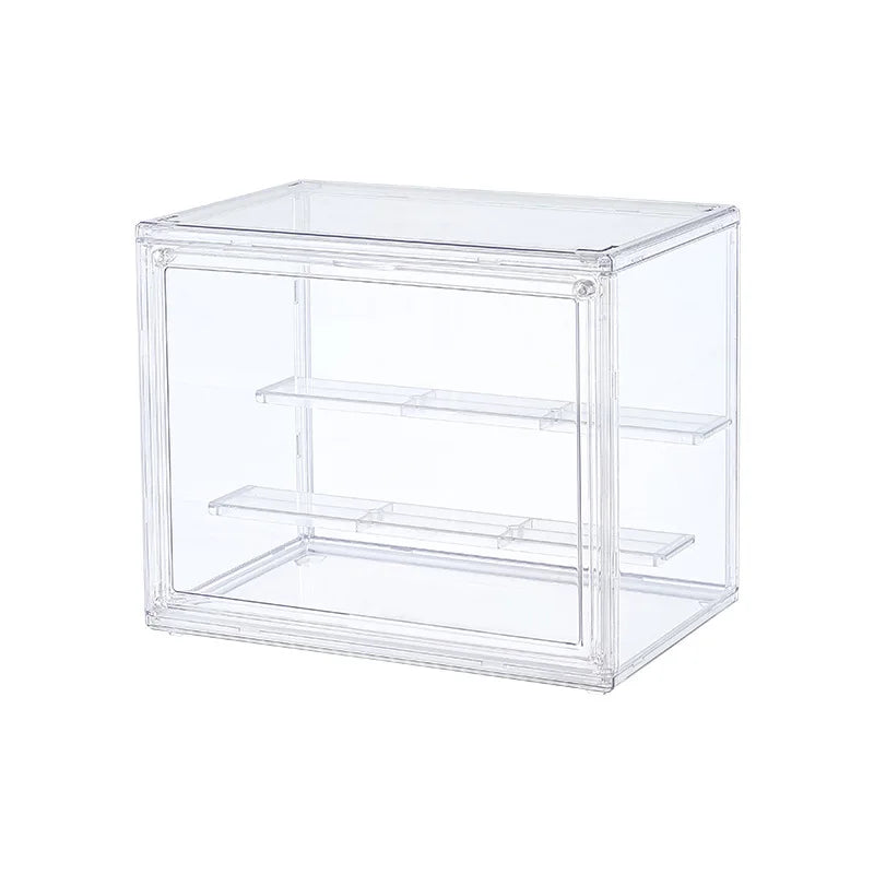 Three Layer Acrylic Display Rack – Transparent Ladder Jewelry & Anime Model Storage Box