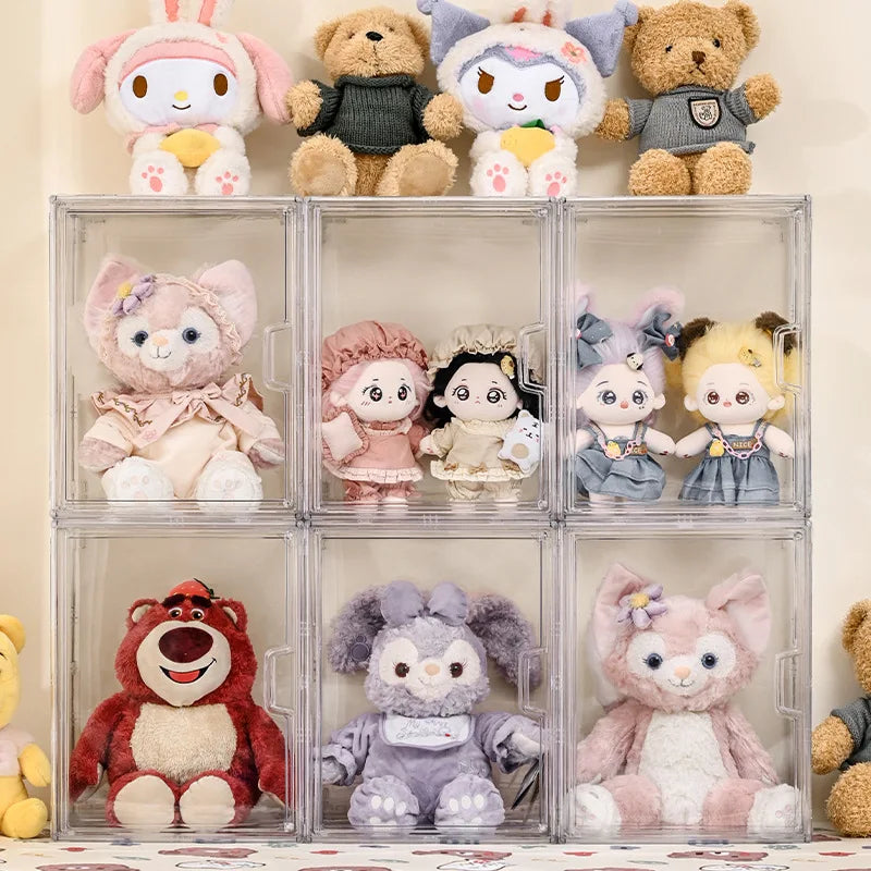 Three Layer Acrylic Display Rack – Transparent Ladder Jewelry & Anime Model Storage Box