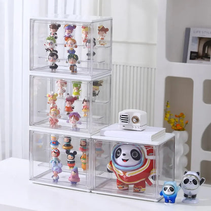 Transparent Display Rack – Ladder Storage Box for Anime Cars, Figurines & Jewelry