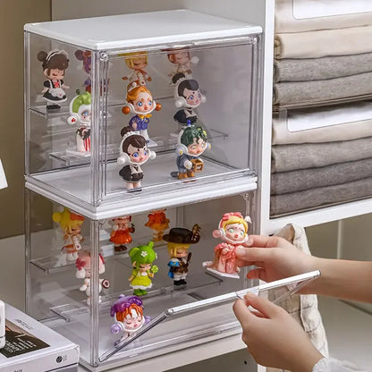 Transparent Display Rack – Ladder Storage Box for Anime Cars, Figurines & Jewelry