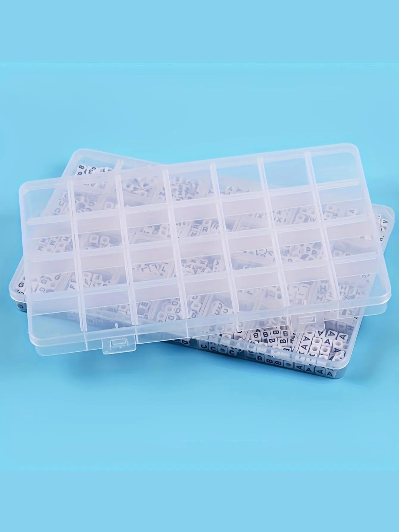 Transparent Jewelry Storage Box – Clear Plastic Organizer for Earrings, Beads & Small Items