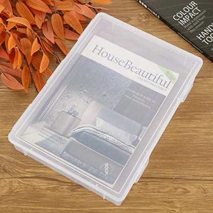 Transparent Plastic Storage Box – Dustproof Organizer for Jewelry, Stationery & Files